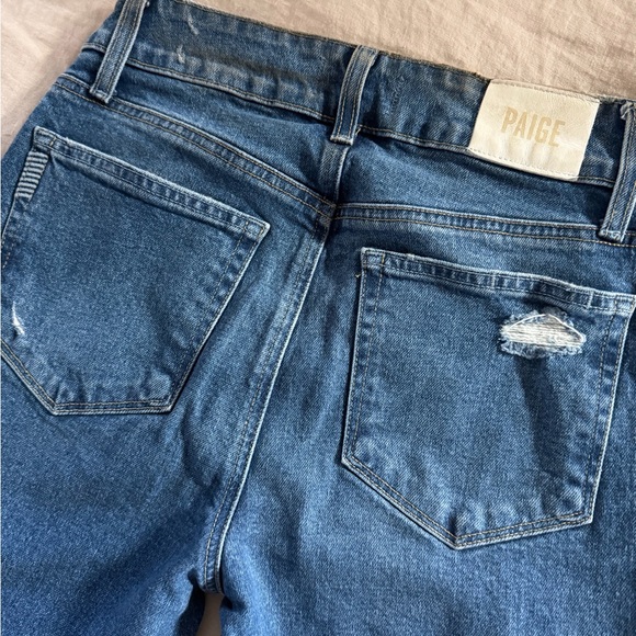 PAIGE Sasha Wide Leg Women's Distressed Jeans, Size 27 - Picture 8 of 10